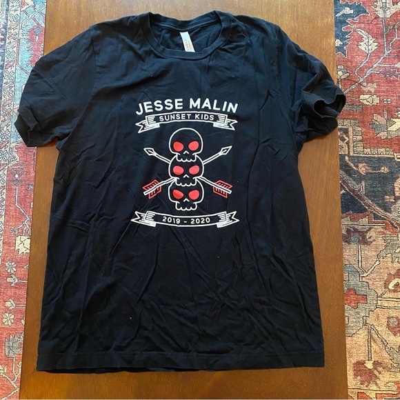 Jesse Malin Sunset Kids 2019 2020 Tour Concert Tee Merch Bella Canvas Large - Picture 1 of 6